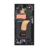 Дисплей (LCD) для Samsung Galaxy S23 Ultra/S918 (2023) з тачскріном та рамкою phantom black (Oled) Original Quality
