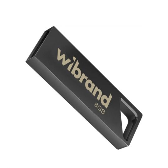 Флеш-пам'ять USB Wibrand Stingray 8GB USB 2.0 grey - купити за 159.84 грн у Києві, Україні