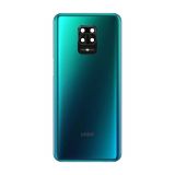 Задня кришка для Xiaomi Redmi Note 9 Pro, 9S (64Mp) зі склом камери Aurora Blue High Quality