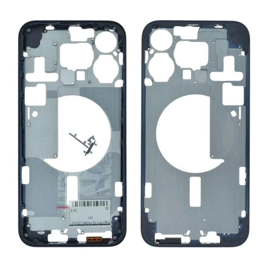 Корпус для Apple iPhone 15 Pro Max blue titanium Original Quality