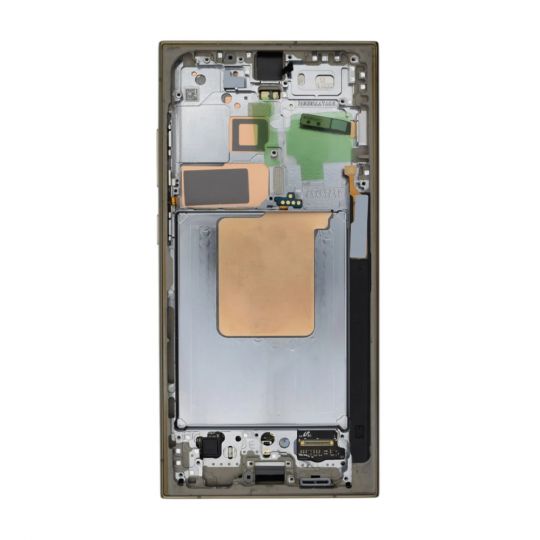 Дисплей (LCD) для Samsung Galaxy S24 Ultra/S928 (2024) з тачскріном та рамкою titanium yellow Service Original (PN:GH82-33396A)