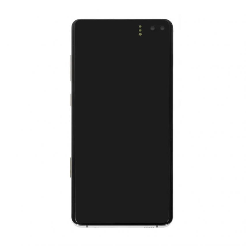 Дисплей (LCD) для Samsung Galaxy S10 Plus/G975 (2019) з тачскріном і рамкою prism white (TFT) High Quality