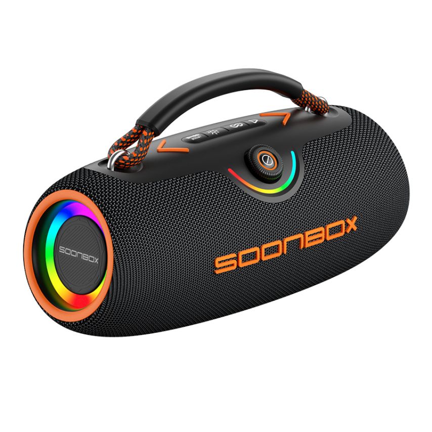Портативная колонка Soonbox S9702 80W (2*40W) black orange