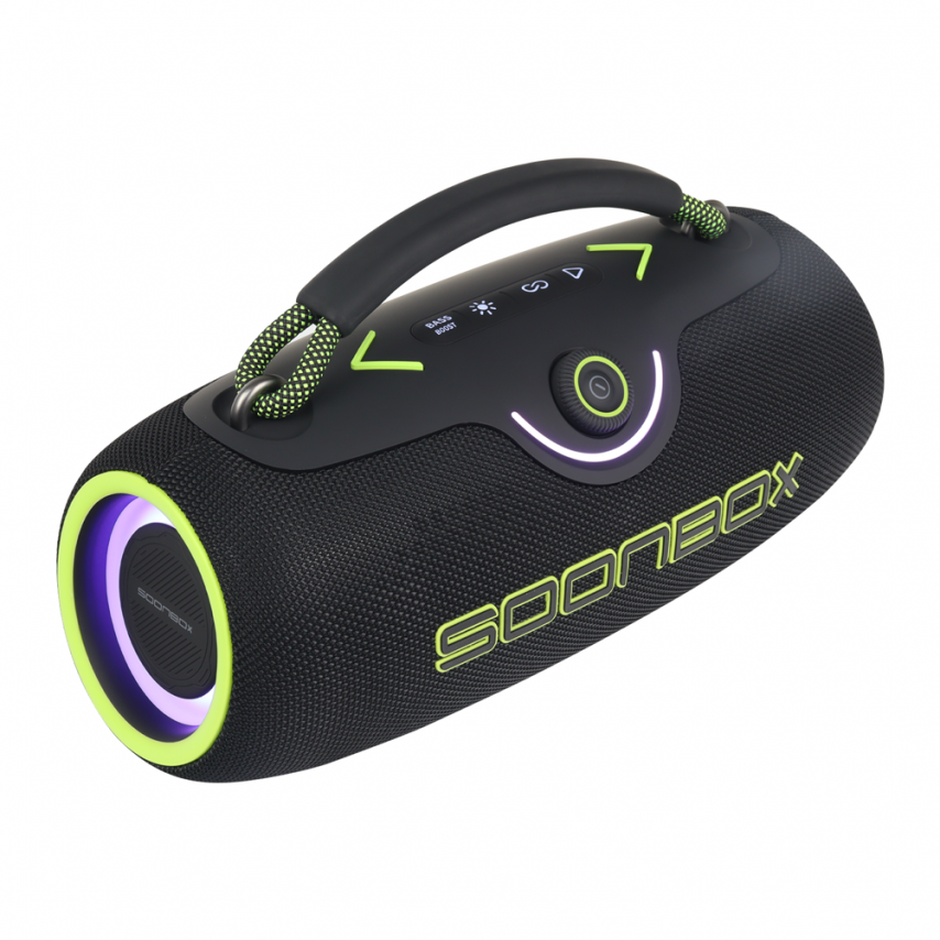 Портативная колонка Soonbox S9702 80W (2*40W) black green
