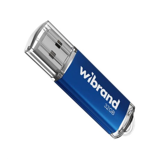 Флеш-пам'ять USB Wibrand Cougar 32GB USB 2.0 blue - купити за 319.68 грн у Києві, Україні