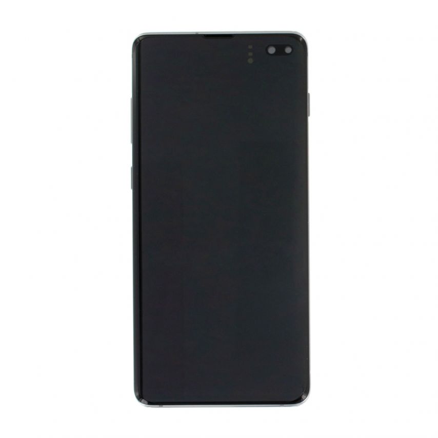 Дисплей (LCD) для Samsung Galaxy S10 Plus/G975 (2019) з тачскріном та рамкою black Service Original (переклеєне скло) (PN:GH82-18849A)