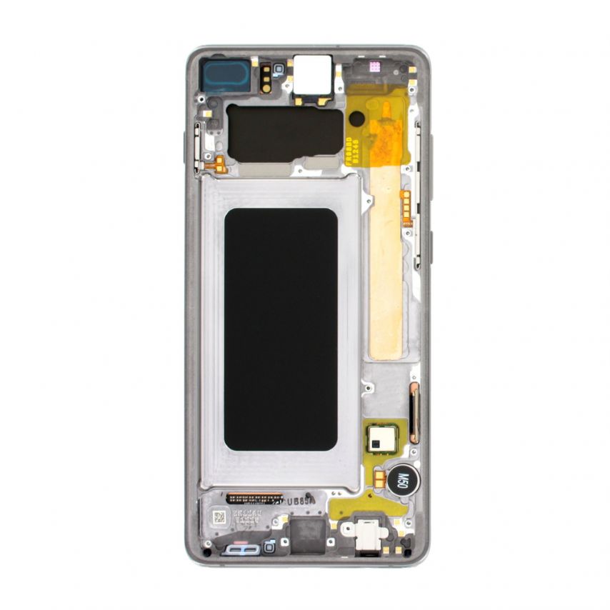 Дисплей (LCD) для Samsung Galaxy S10 Plus/G975 (2019) з тачскріном та рамкою black Service Original (переклеєне скло) (PN:GH82-18849A)