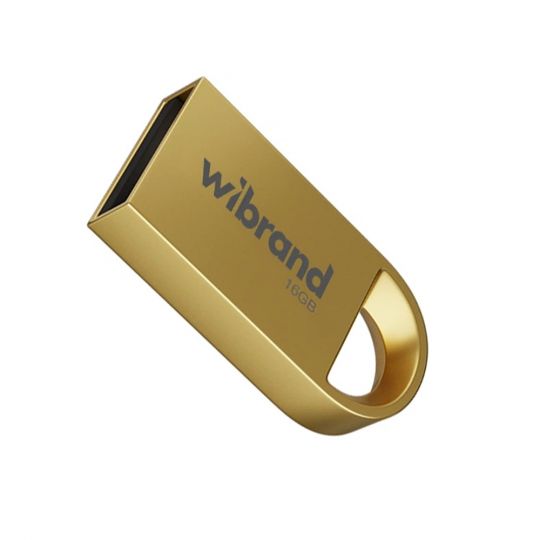Флеш-пам'ять USB Wibrand Lynx 16GB USB 2.0 gold
