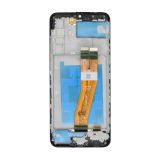 Дисплей (LCD) для Samsung Galaxy A03s/A037 (2021) (163x72) з тачскріном та рамкою black Original Quality