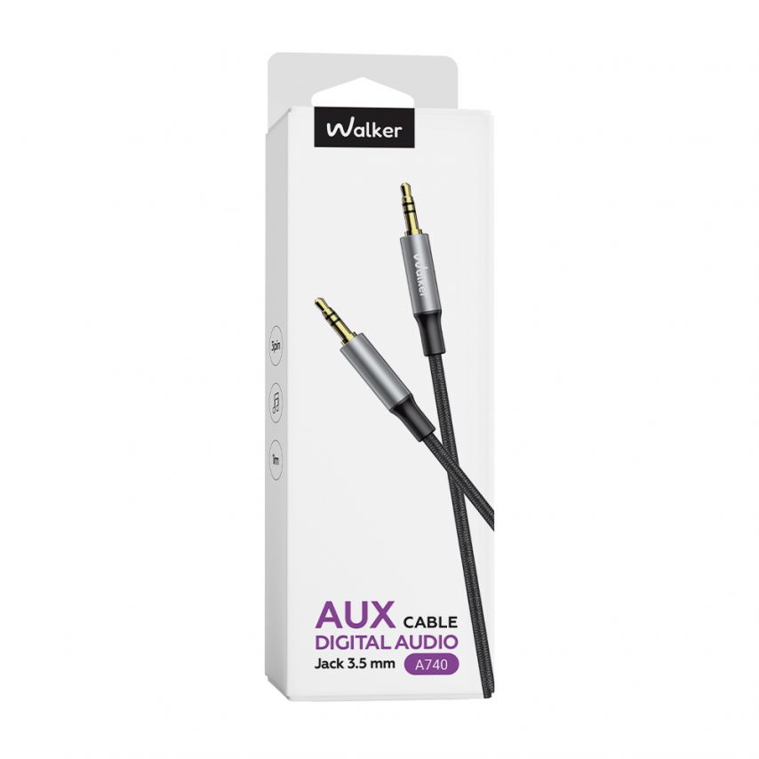 Аудіокабель WALKER A740 black