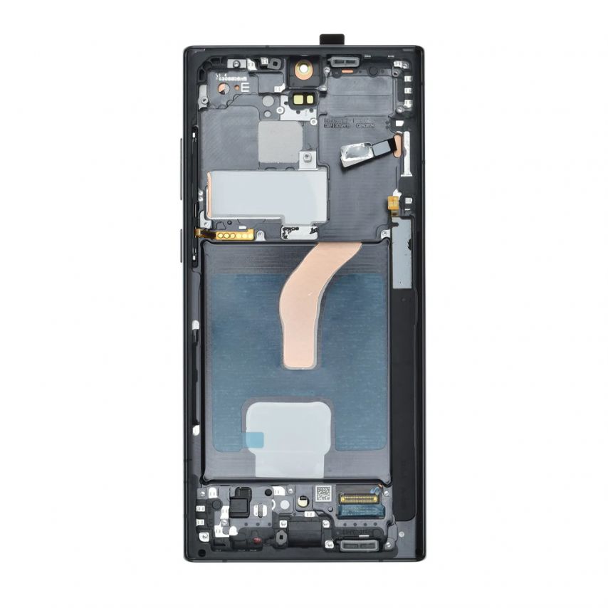 Дисплей (LCD) для Samsung Galaxy S22 Ultra 5G/S908 (2022) з тачскріном та рамкою phantom black (Amoled) Original Quality