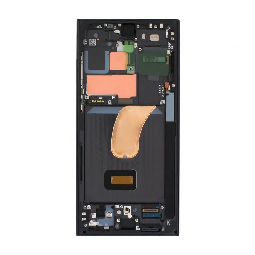 Дисплей (LCD) для Samsung Galaxy S23 Ultra 5G/S918 (2023) з тачскріном та рамкою phantom black (Amoled) Original Quality