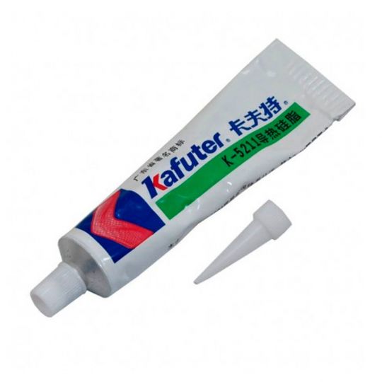 Термопаста Kafuter K-5211 (силиконовая, 1,2 Вт/мК, 2,4 г/см, 100мл, белый) - купить за 212.64 грн в Киеве, Украине