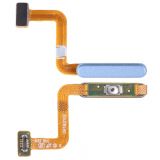 Шлейф для Samsung Galaxy M32/M325 (2021) зі сканером відбитка пальця light blue High Quality