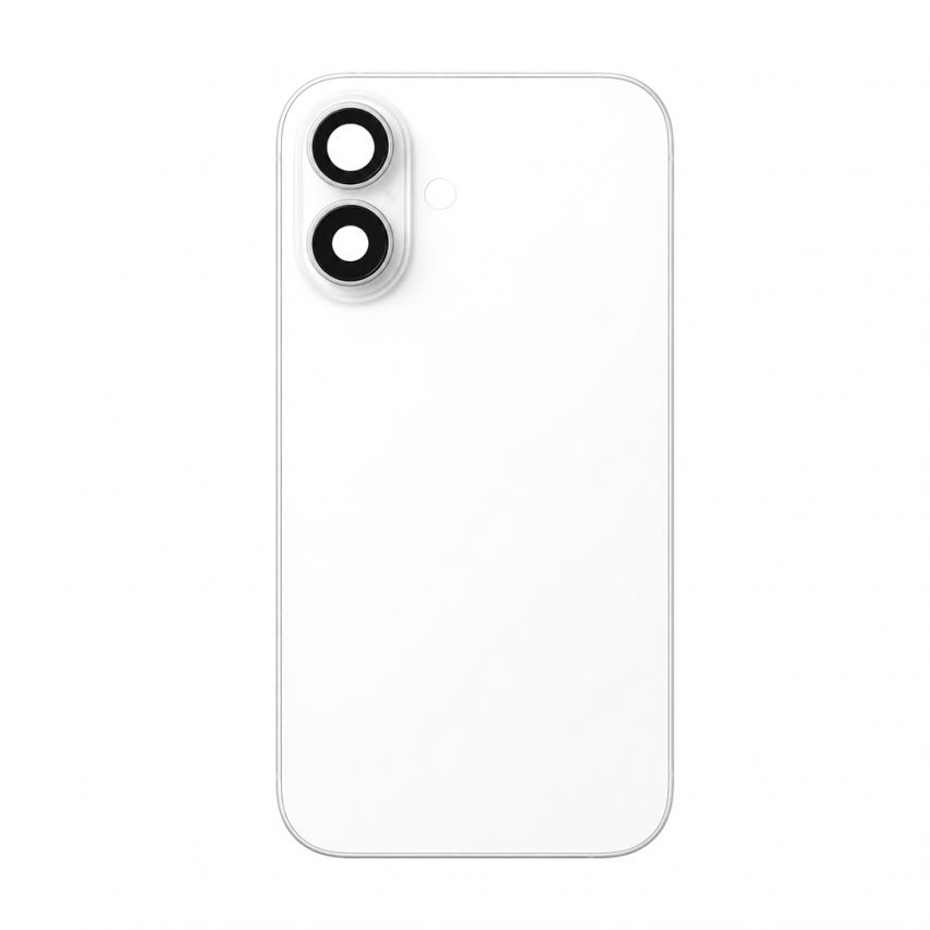 Задняя крышка для Apple iPhone 17 с рамкой и стеклом камеры white Original Quality