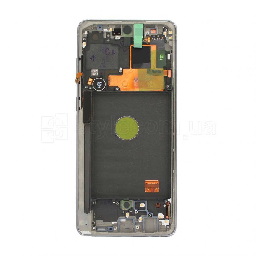 Дисплей (LCD) для Samsung Galaxy Note 10 Lite/N770 (2020) з тачскріном та рамкою black Service Original (PN:GH82-22055B)