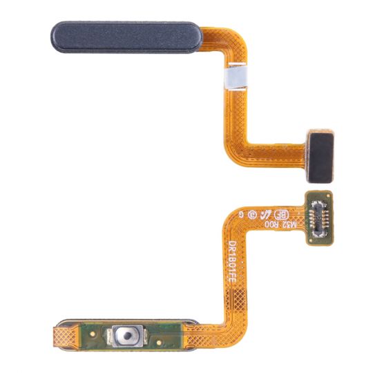Шлейф для Samsung Galaxy M32/M325 (2021) со сканером отпечатка пальца black High Quality
