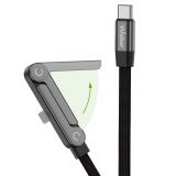 Кабель USB WALKER C880 Type-C to Type-C з підставкою 1.5m black