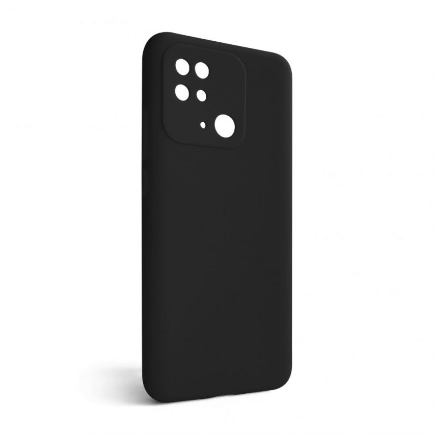 Чехол Full Silicone Case для Xiaomi Redmi 10C 4G black (01) (без логотипа)