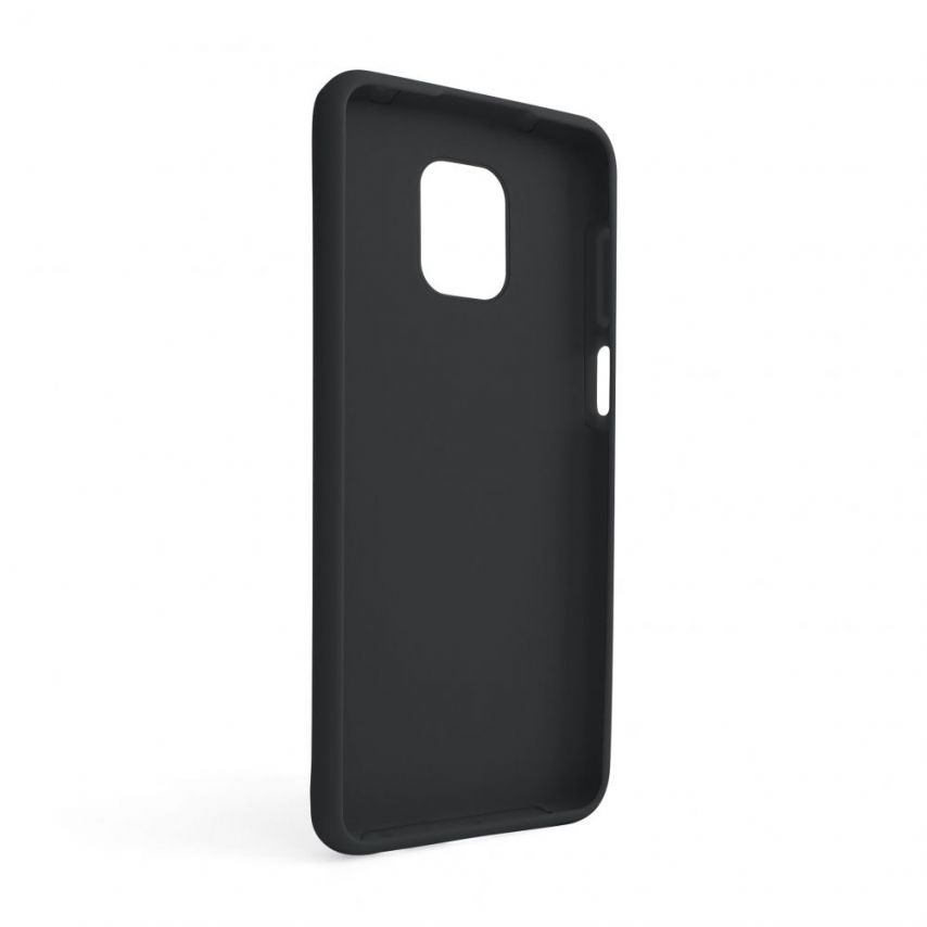 Чехол Full Silicone Case для Xiaomi Redmi Note 9 Pro black (01) (без логотипа)