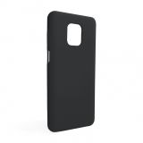 Чехол Full Silicone Case для Xiaomi Redmi Note 9 Pro black (01) (без логотипа)