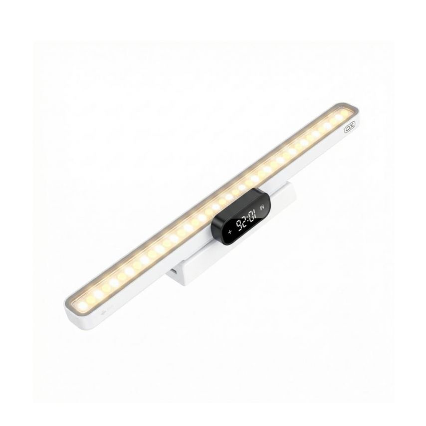 Магнітна LED-лампа XO OZ18 з годинником 3600mAh white