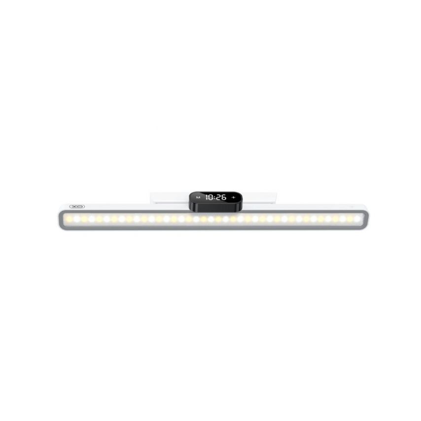 Магнітна LED-лампа XO OZ18 з годинником 3600mAh white