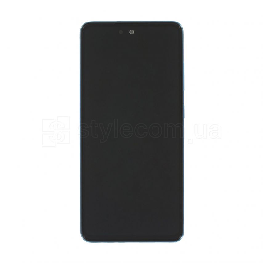 Дисплей (LCD) для Samsung Galaxy A52 4G/A525, A52 5G/A526 (2021) с тачскрином и рамкой blue Service Original (PN:GH82-25524B)