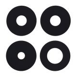 Xiaomi Redmi Note 14 Pro 4G/Note 14 Pro 5G/Poco X7 camera glass black 4 pcs / скло на камеру black комплект 4 шт.