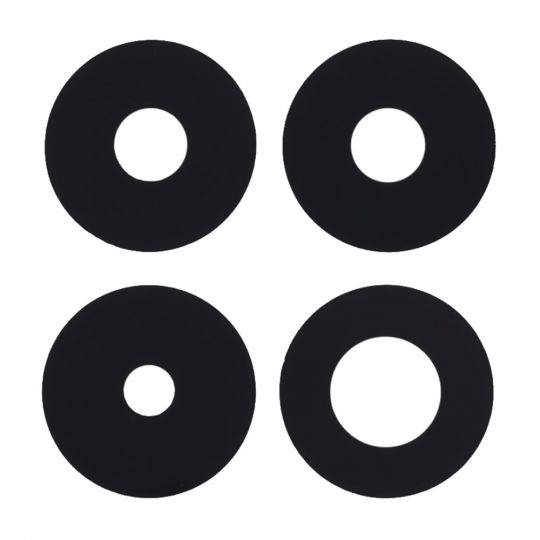 Xiaomi Redmi Note 14 Pro 4G/Note 14 Pro 5G/Poco X7 camera glass black 4 pcs / скло на камеру black комплект 4 шт. - купити за 225.50 грн у Києві, Україні