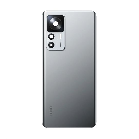 Задня кришка для Xiaomi 12T, 12T Pro зі склом камери silver Original Quality - купити за 563.75 грн у Києві, Україні