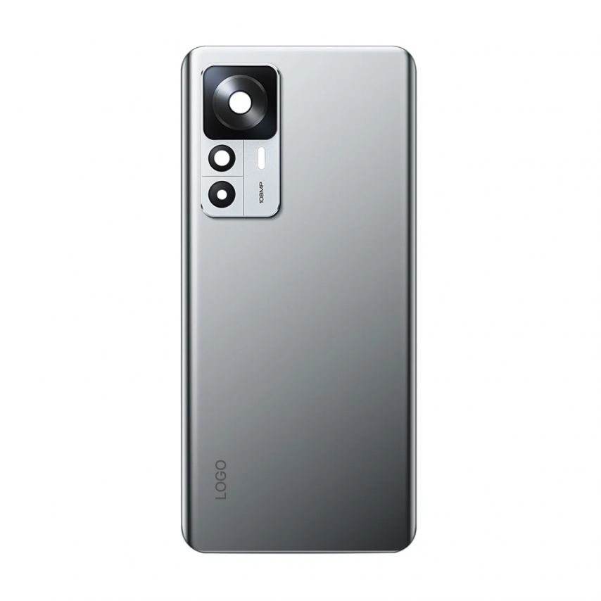 Задня кришка для Xiaomi 12T, 12T Pro зі склом камери silver Original Quality