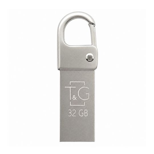 Флеш-пам'ять USB T&G Metal 32GB USB 2.0 (027) з карабіном - купити за 331.49 грн у Києві, Україні