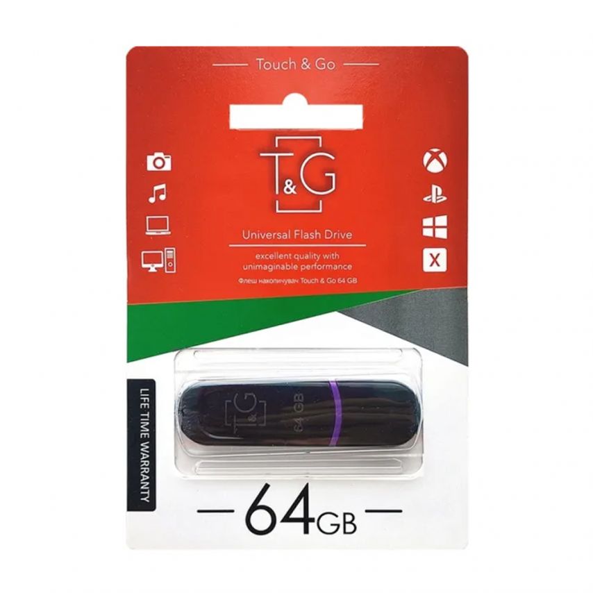 Флеш-память USB T&G Jet 64GB USB 2.0 (012) black