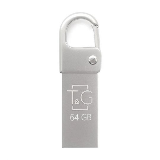 Флеш-пам'ять USB T&G Metal 64GB USB 2.0 (027) з карабіном - купити за 402.75 грн у Києві, Україні