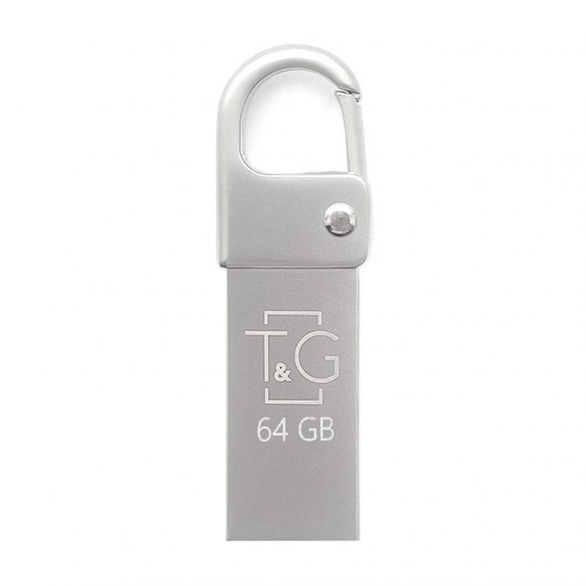 Флеш-пам'ять USB T&G Metal 64GB USB 2.0 (027) з карабіном