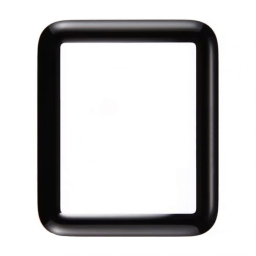 Скло для переклеювання для Apple Watch 2 42мм, Apple Watch 3 42мм з OCA-плівкою black Original Quality