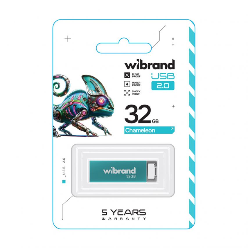 USB 32GB Wibrand USB 2.0 Chameleon light blue