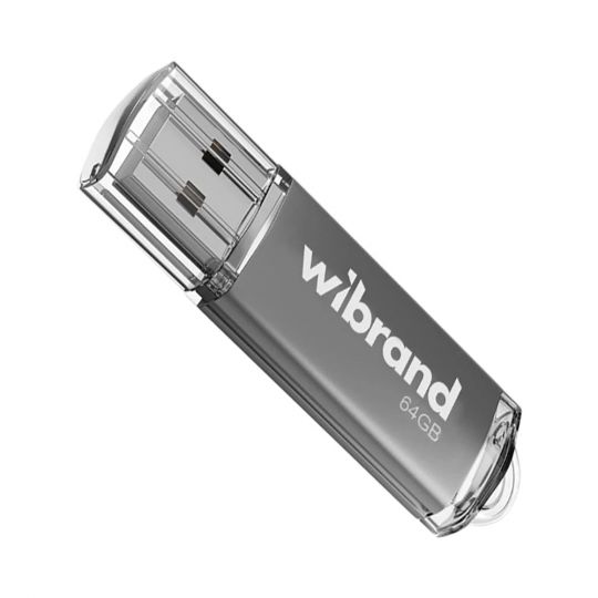 USB 64GB Wibrand USB 2.0 Cougar silver - купити за 405.00 грн у Києві, Україні
