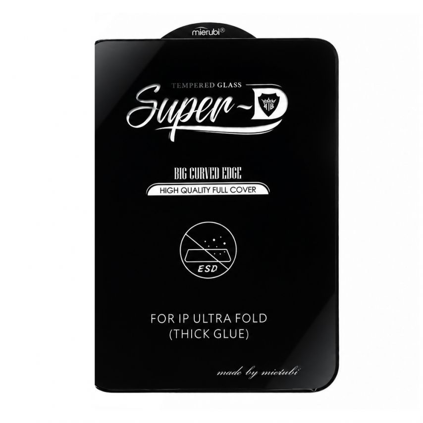 Защитное стекло SuperD для Apple iPhone 18 Duo (full size) black (тех.пак.)