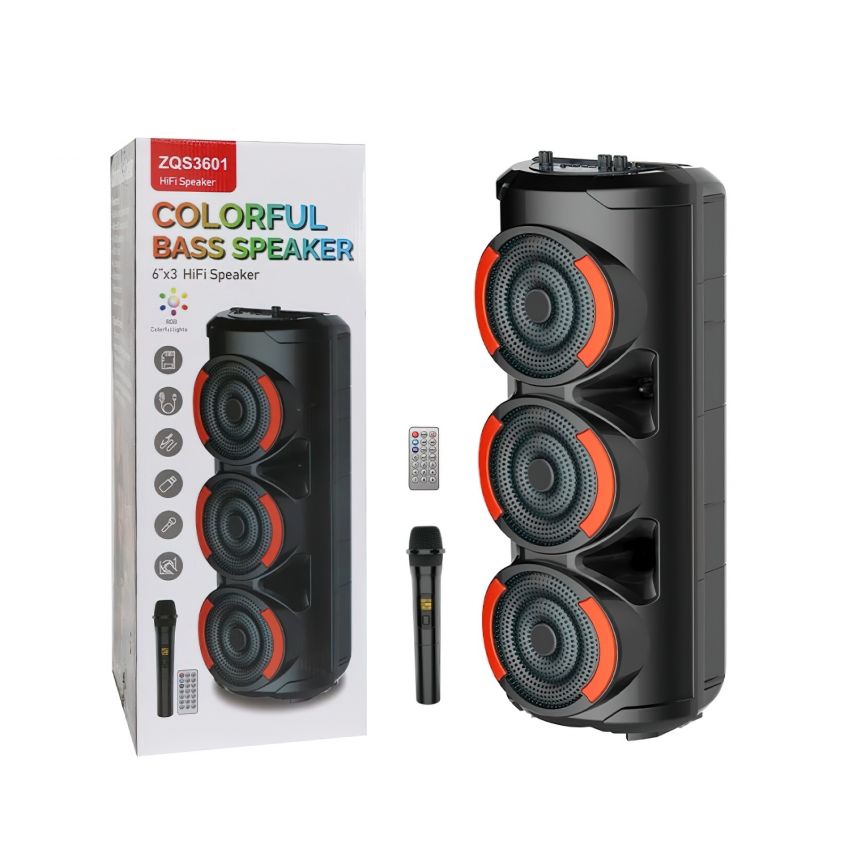 Портативна колонка ZQS3601 20W black