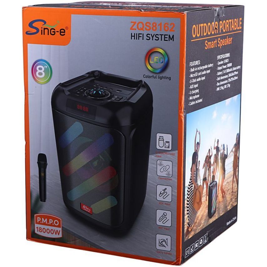 Портативная колонка ZQS8162 30W black