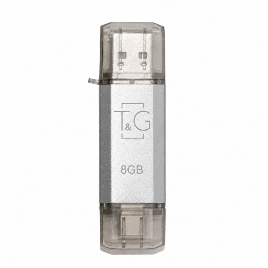 Флеш-пам'ять USB T&G Type-C Star 8GB USB 2.0 (009) silver
