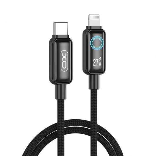 Кабель USB XO NB-Q312C 27W Type-C to Lightning 1м black - купити за 194.88 грн у Києві, Україні
