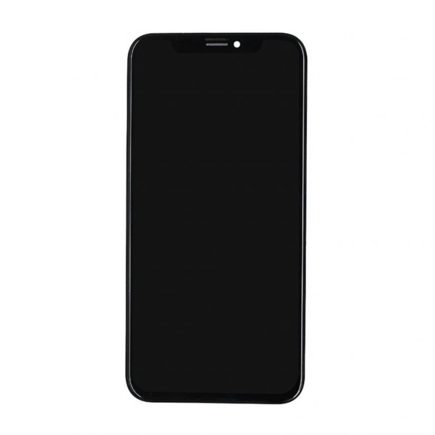 Дисплей (LCD) для Apple iPhone XS black з тачскріном black (in-cell FHD Aumook) High Quality