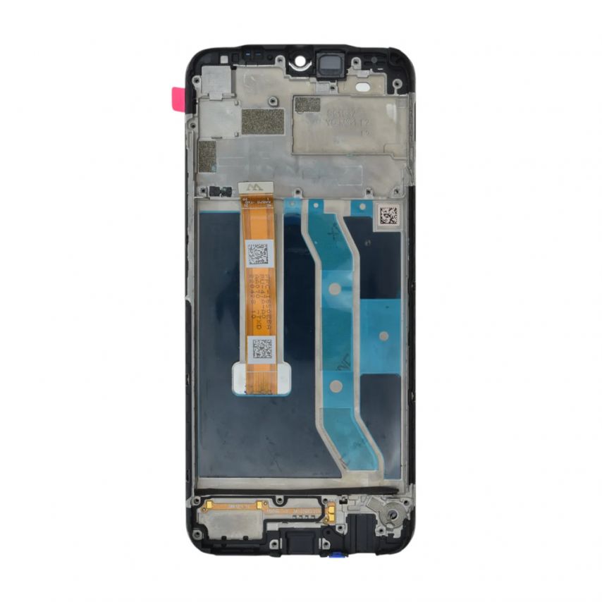 Дисплей (LCD) для Realme C25, C25s, Narzo 50A с тачскрином и рамкой black (IPS) High Quality
