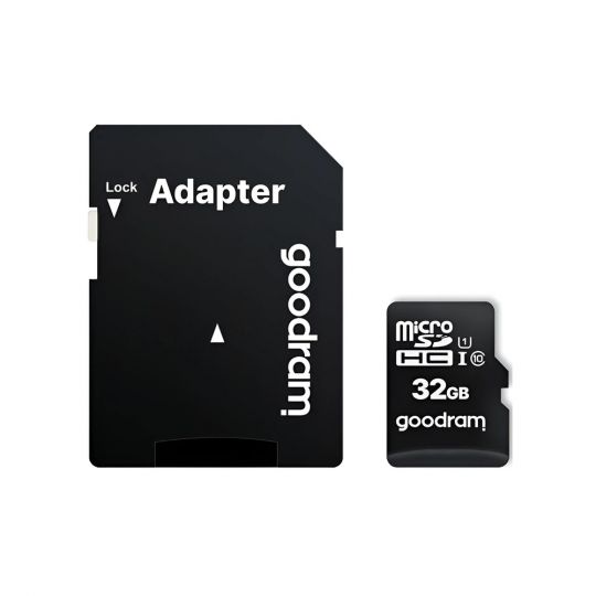 MicroSDHC  32GB UHS-I Class 10 Goodram + SD-adapter (M1AA-0320R12) - купити за 628.60 грн у Києві, Україні