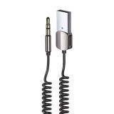 Аудіо-адаптер WALKER BTA-505 Car Receiver to AUX 3.5мм Bluetooth black (тех.пак.)