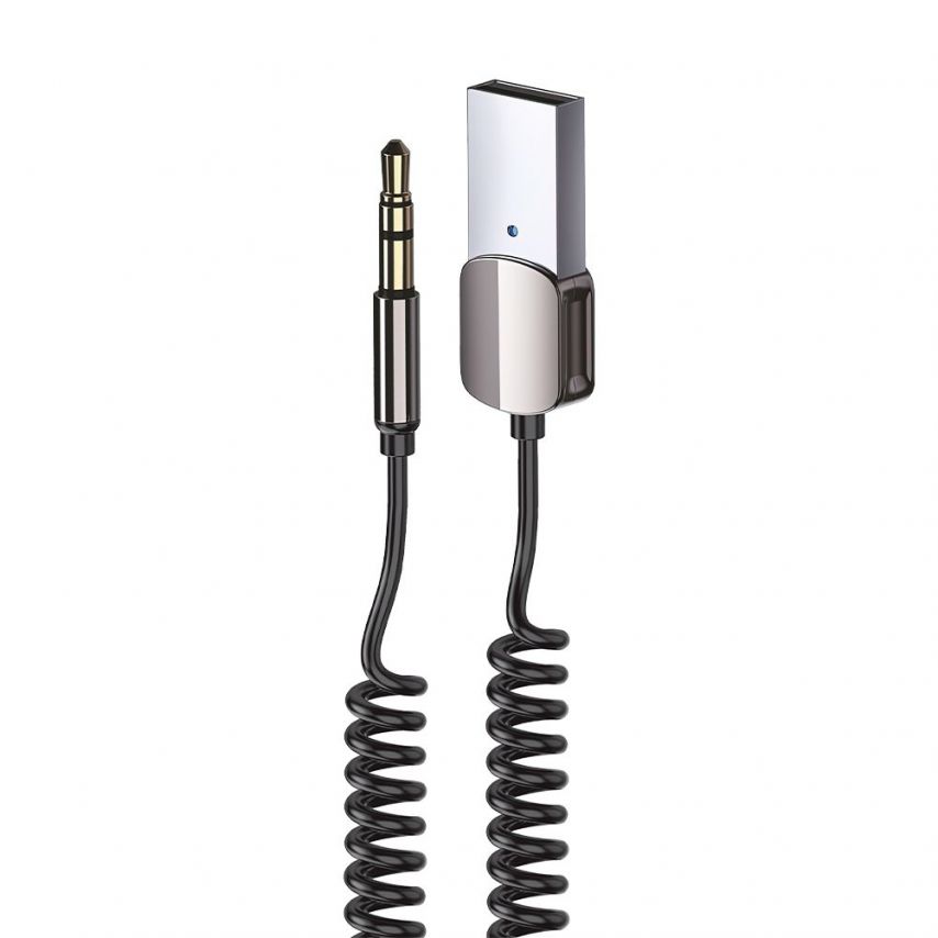 Аудіо-адаптер WALKER BTA-505 Car Receiver to AUX 3.5мм Bluetooth black (тех.пак.)