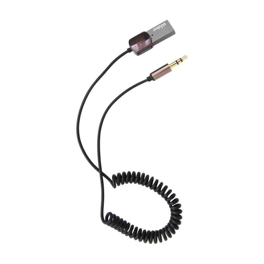 Аудіо-адаптер WALKER BTA-505 Car Receiver to AUX 3.5мм Bluetooth black (тех.пак.)